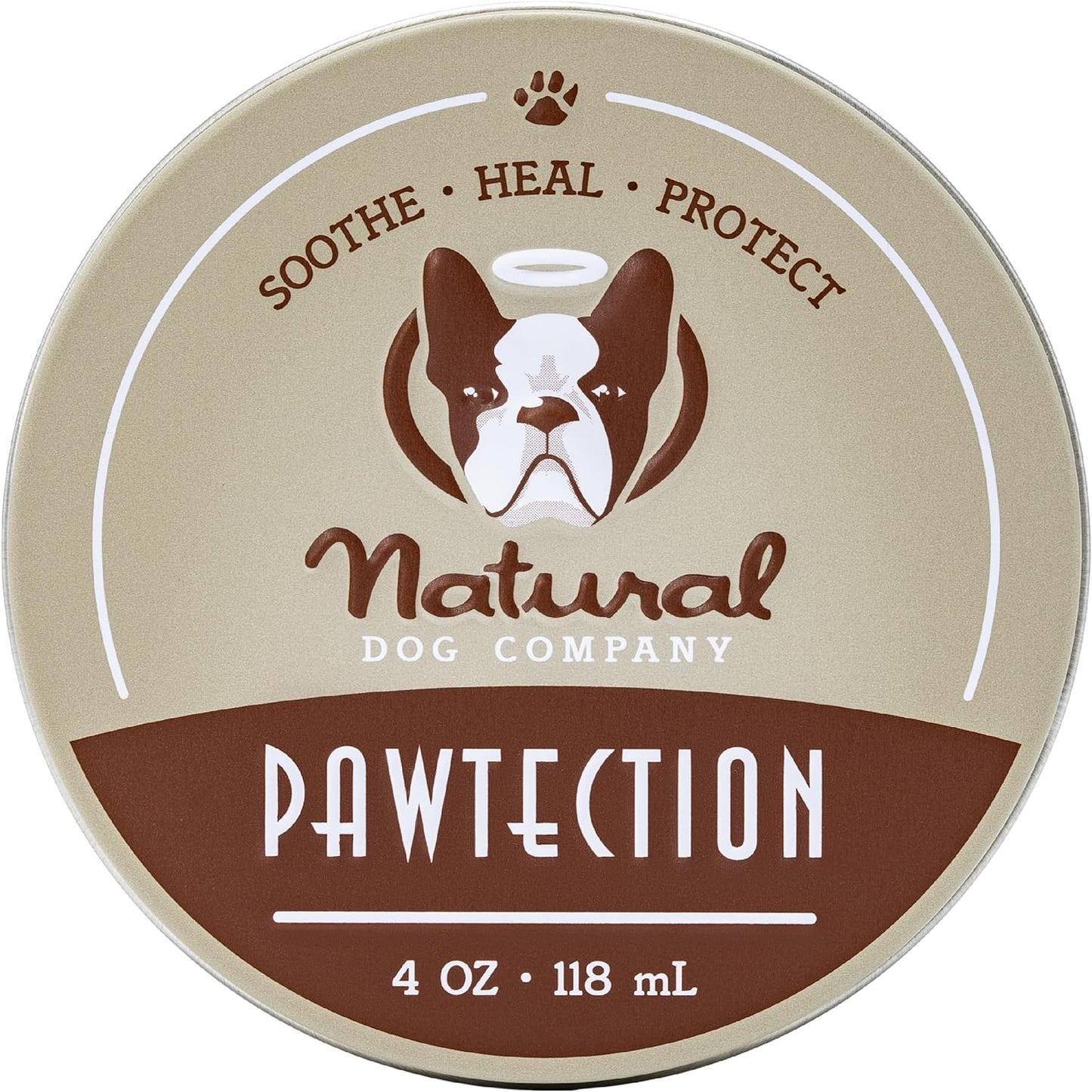 Pawtection Dog Paw Balm, Protects Paws from Hot Surfaces, Sand, Salt, & Snow, Organic, All Natural Ingredients