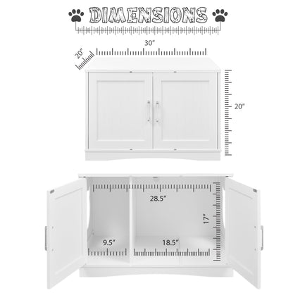 Shylish Cat Litter Box Enclosure Furniture, End Table or Nightstand