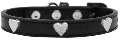 Dog, Puppy & Pet Widget Fashion Collar, "Silver Heart"