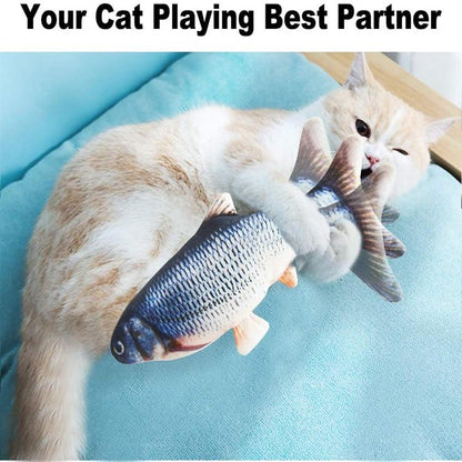 Realistic Electronic Flipping Fish Toy for Cats